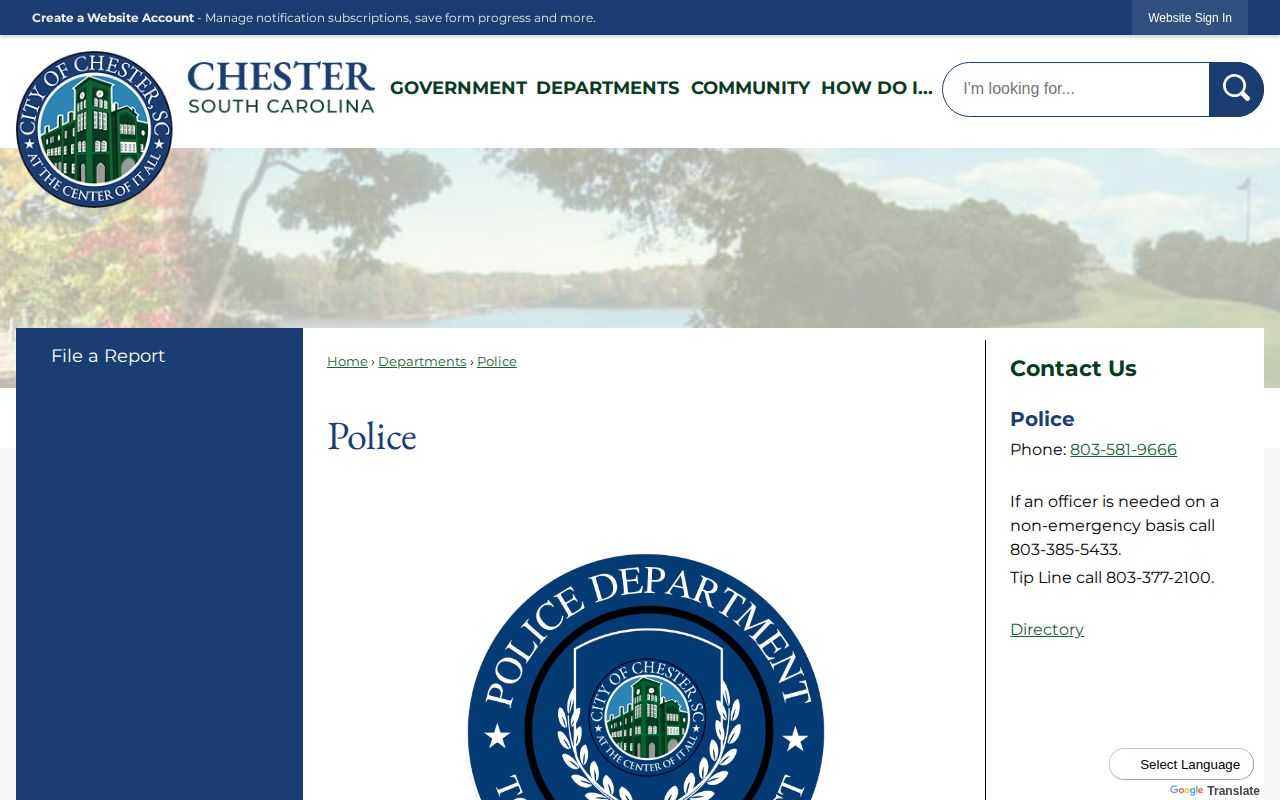 Chester County City of Chester police arrest records source