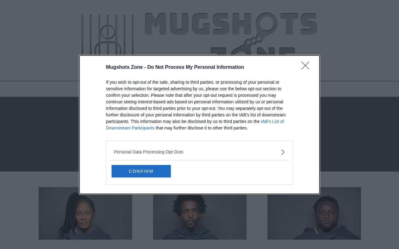 Chester County crime news, Mugshots.zone county section screenshot