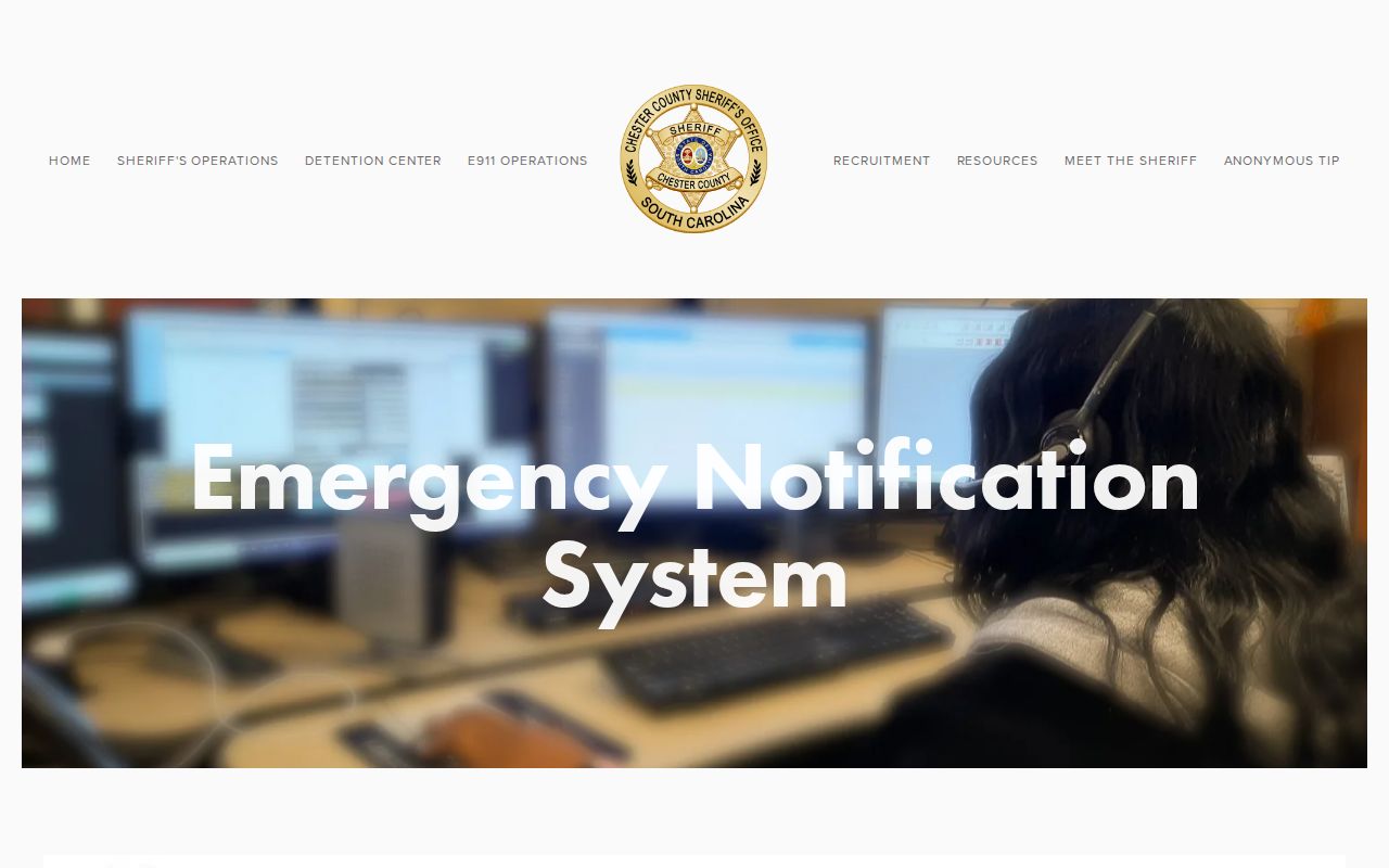 Chester County public-safety alert record information
